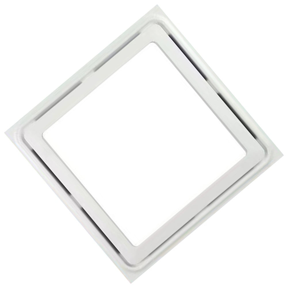 Powerful Bathroom Exhaust Fan With Led Lights 30*30Cm Exhaust Fan White Abs Smile Home - Image 5