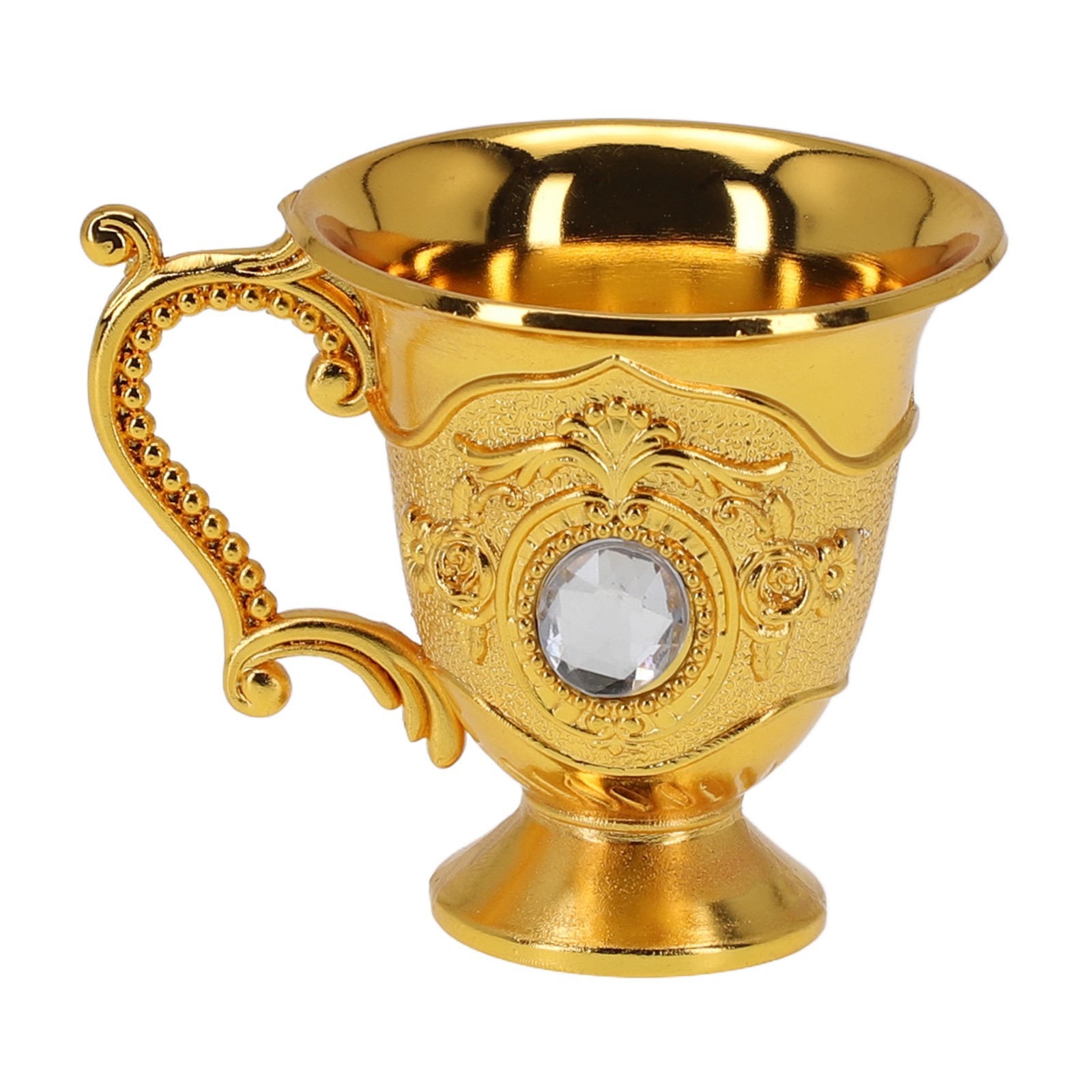 Decorative Tea Cup European Style Coffee Mug Metal Wine Drinking Cups Bar Party Gold YIWEI - Image 2