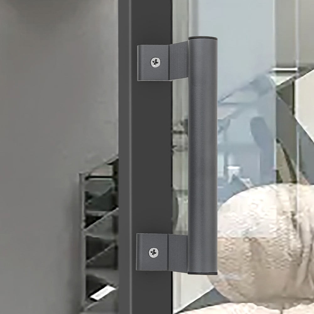 Aluminum Alloy Handle Balcony Sliding Door Handle Glass Door Sliding Door Handle White Smile Home Dark Gray - Image 2