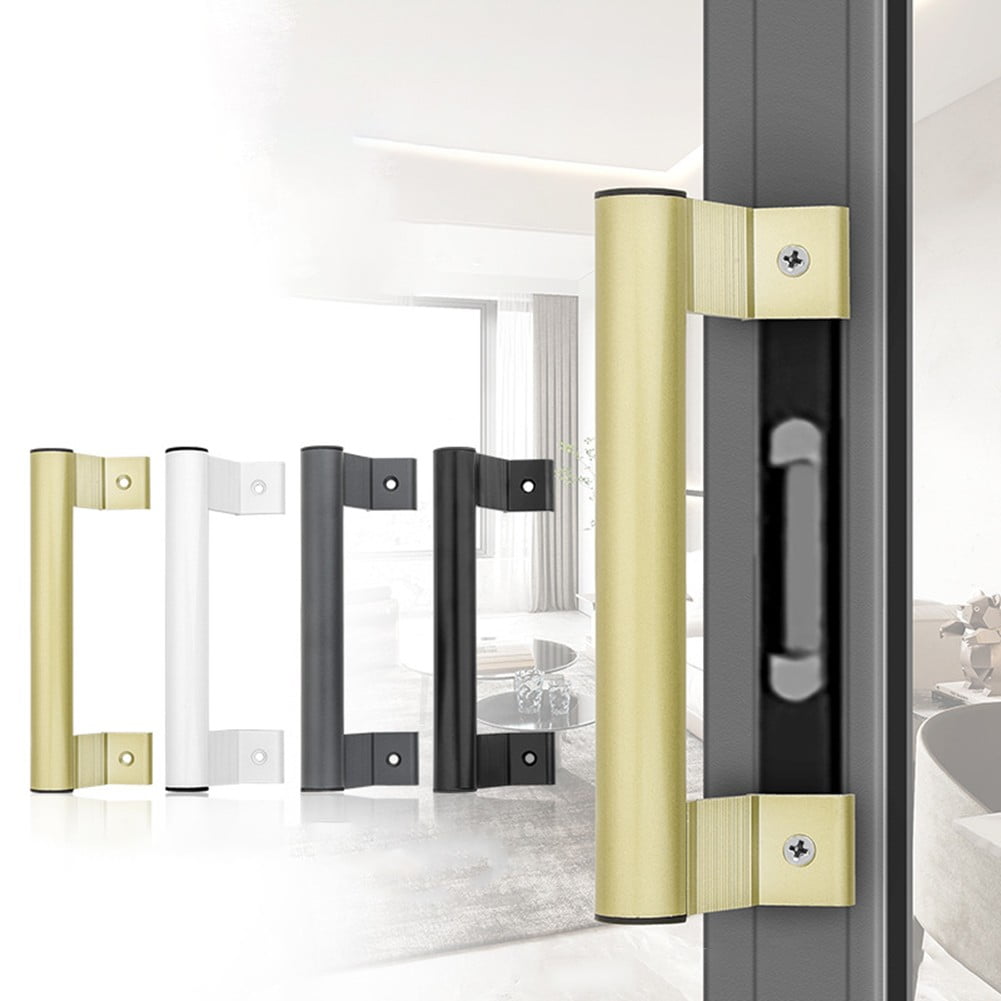 Aluminum Alloy Handle Balcony Sliding Door Handle Glass Door Sliding Door Handle White Smile Home Dark Gray - Image 4