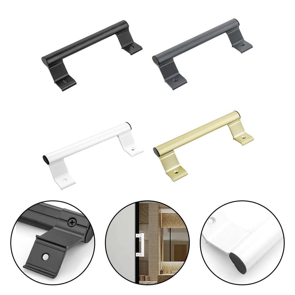 Aluminum Alloy Handle Balcony Sliding Door Handle Glass Door Sliding Door Handle White Smile Home Dark Gray - Image 5