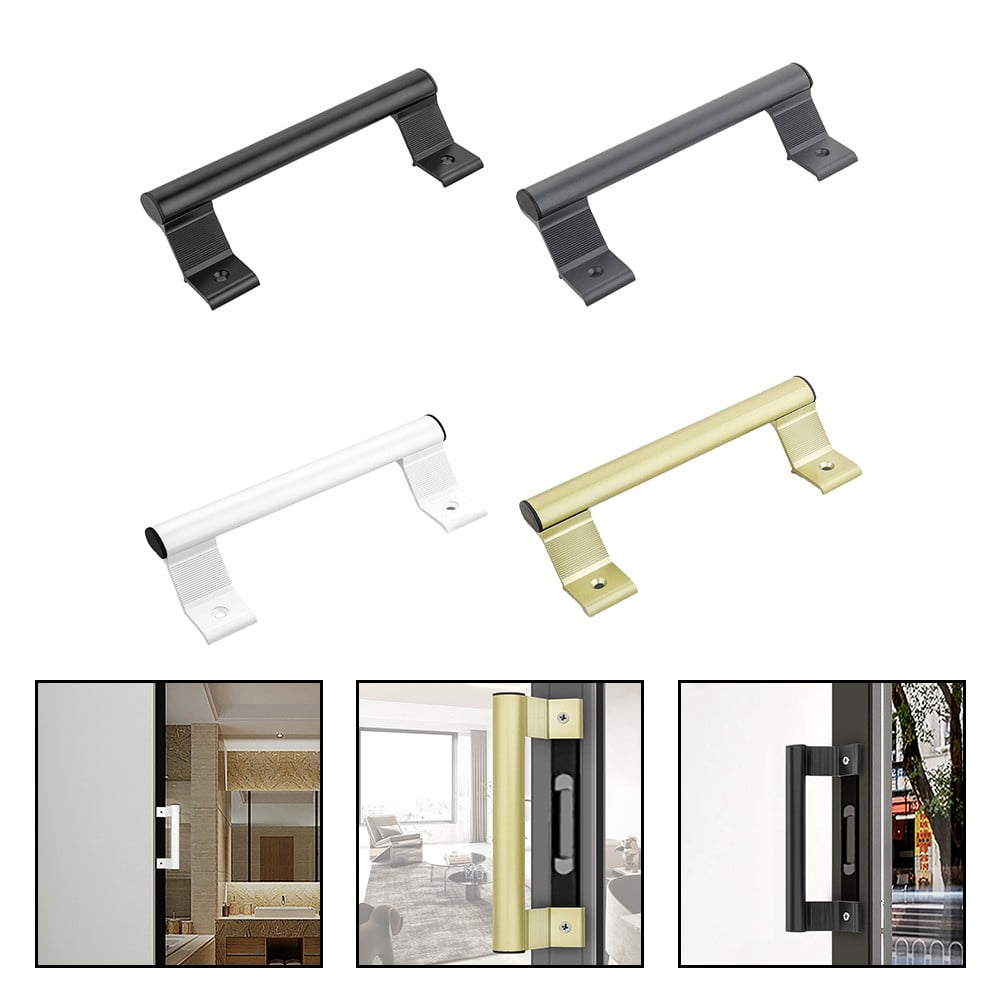 Aluminum Alloy Handle Balcony Sliding Door Handle Glass Door Sliding Door Handle White Smile Home White - Image 5