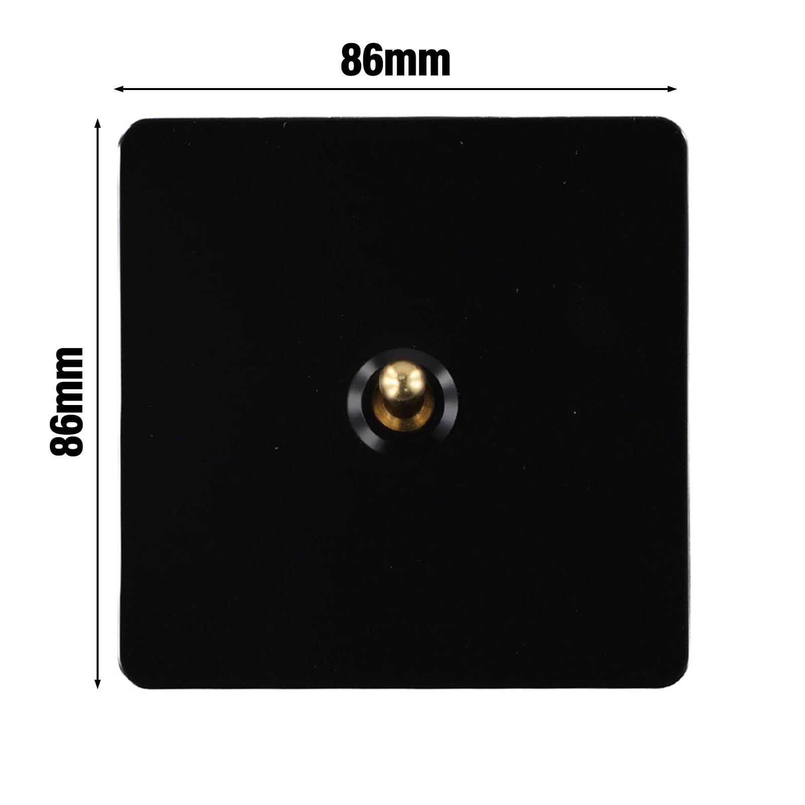 86 Type Stainless Steel Panel Wall Toggle Light Switch Brass Rod 1Way 2Way 2 Gang Smile Home 1 Gang - Image 4