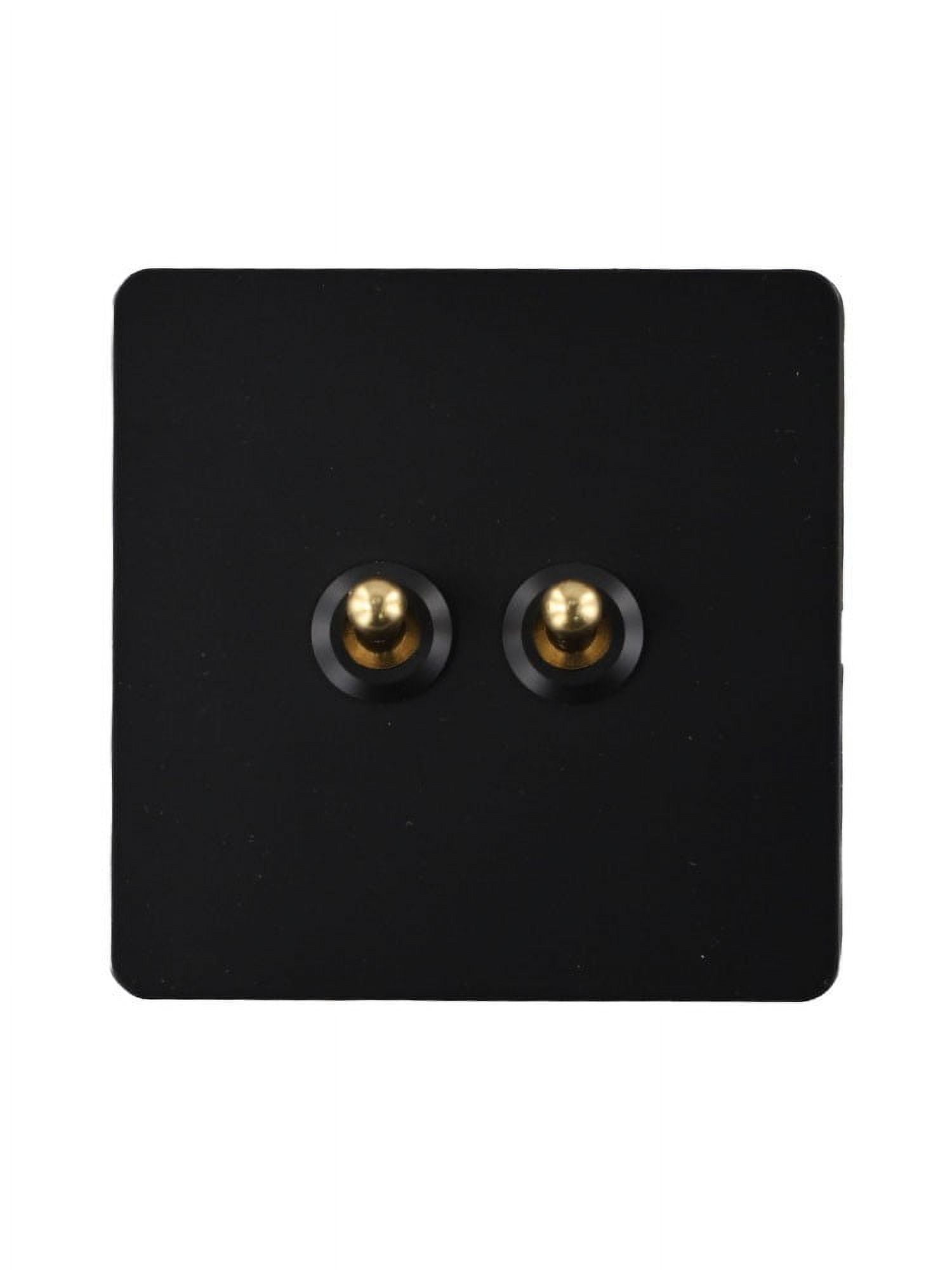 86 Type Stainless Steel Panel Wall Toggle Light Switch Brass Rod 1Way 2Way 2 Gang Smile Home 2 Gang - Image 6
