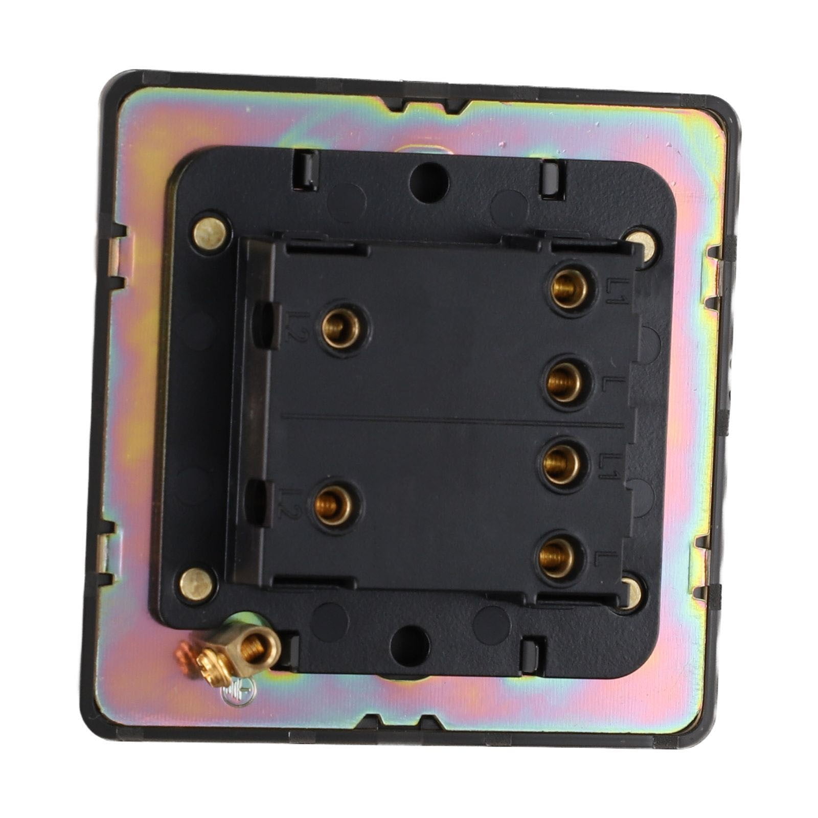 86 Type Stainless Steel Panel Wall Toggle Light Switch Brass Rod 1Way 2Way 2 Gang Smile Home 2 Gang - Image 7