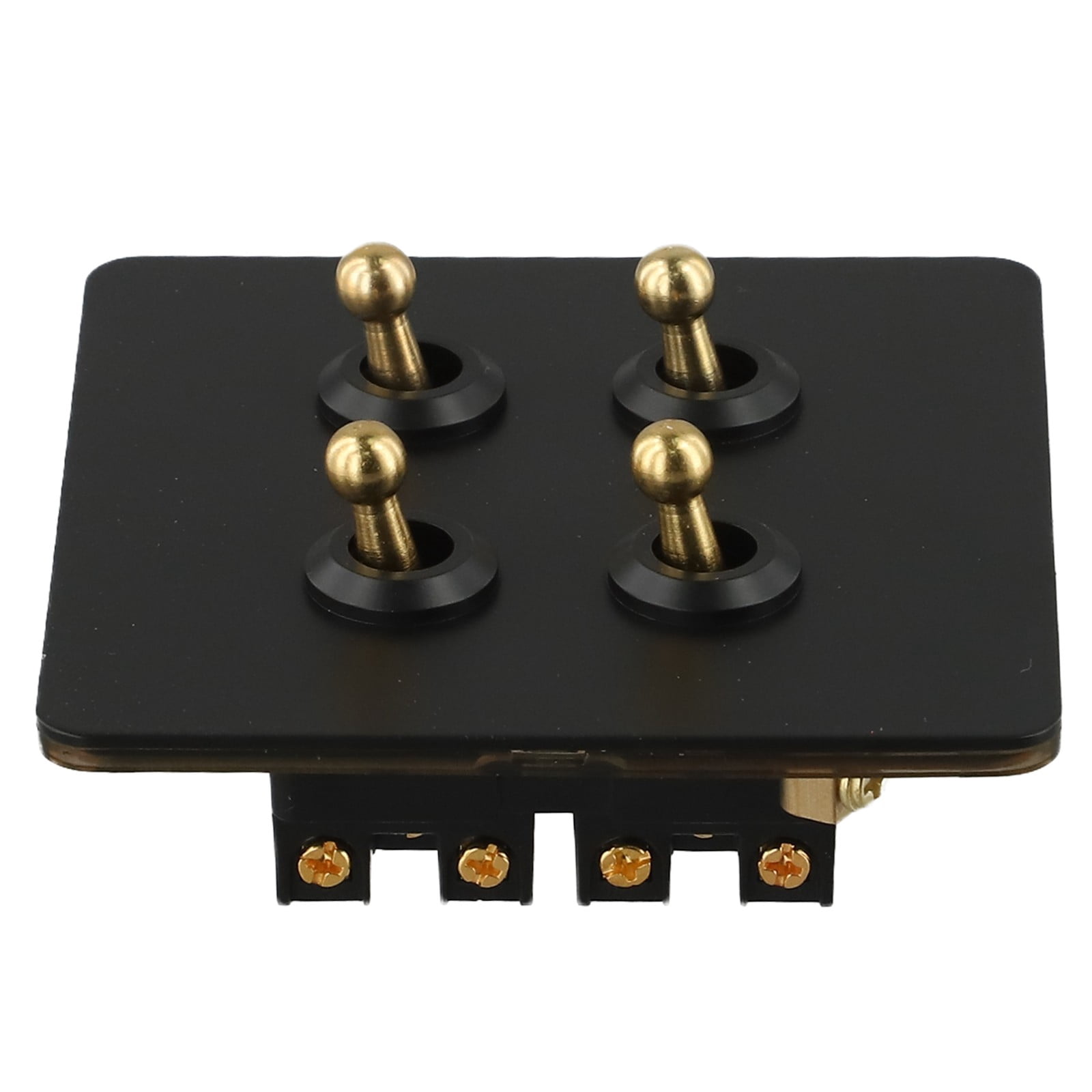 86 Type Stainless Steel Panel Wall Toggle Light Switch Brass Rod 1Way 2Way 2 Gang Smile Home 4 Gang - Image 2