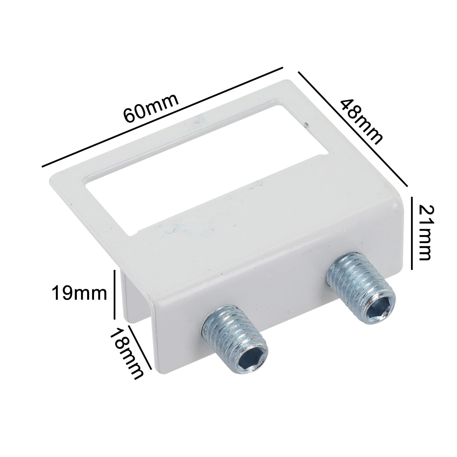Sliding Security Glass Locks For Window With Keys Adjustable Iron Stoppers White Smile Home - Image 6