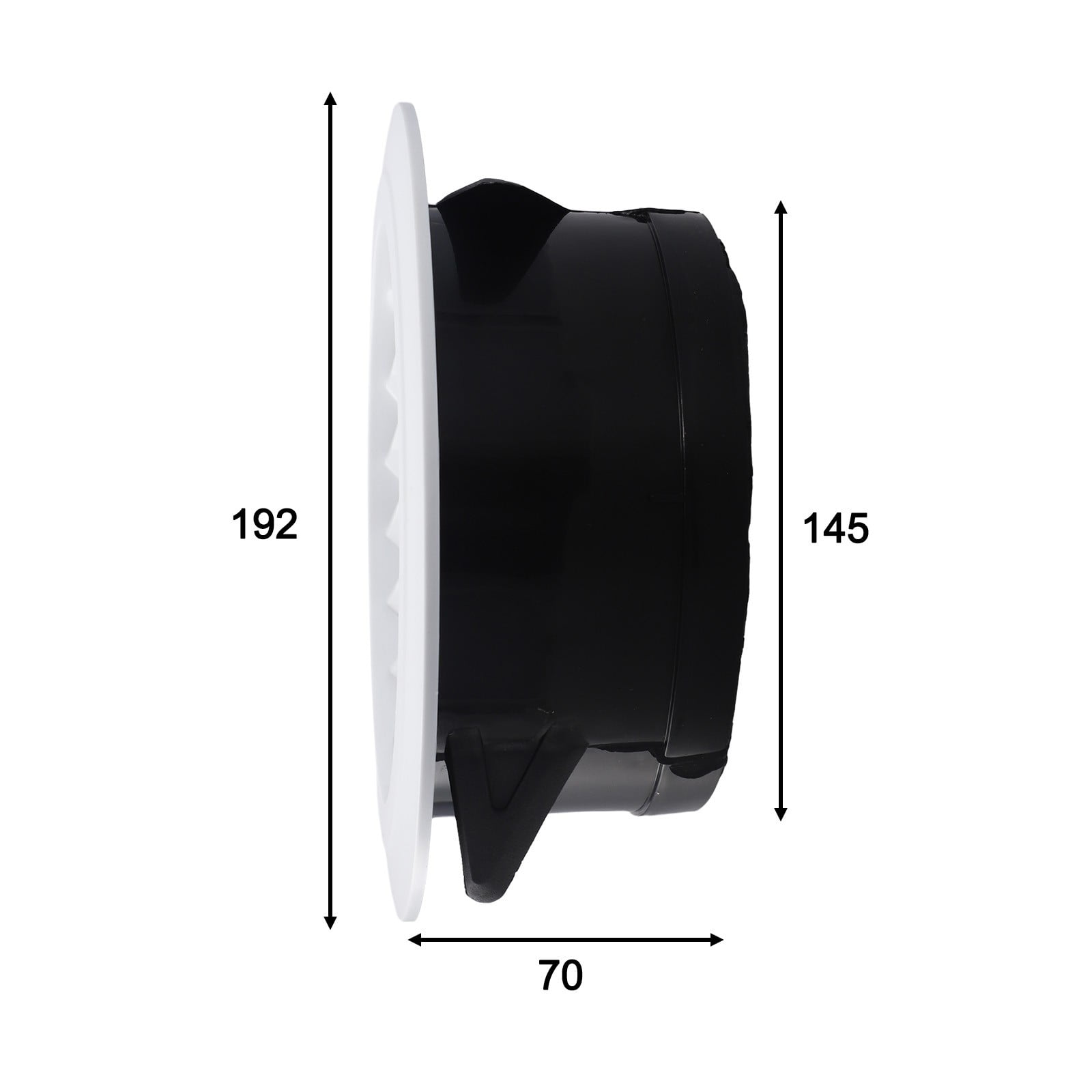 Duct Vents Round Louvered Vents Interior Abs Grille Ventilation Wall Vent Covers 150Mm Smile Home 150 mm - Image 3