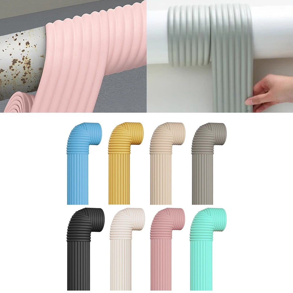 Outdoor Water Pipe Anti-Freezing Strip Winter Foam Pipe Insulation Tape 2M×8Cm Green Smile Home Black - Image 8