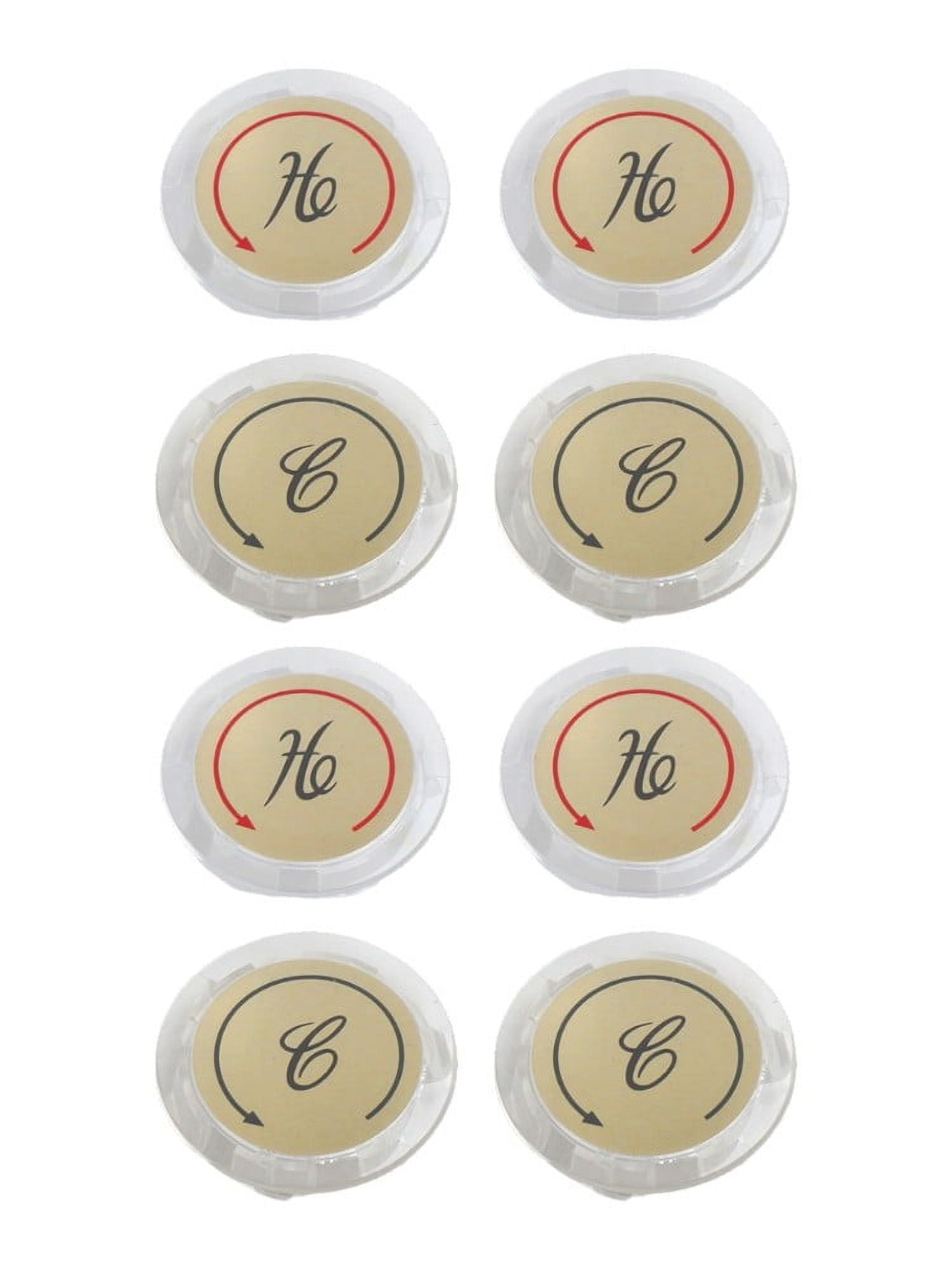 8Pcs Faucet Index Buttons Hot And Cold Sink Shower Knobs Handle Sign Stickers Smile Home - Image 5