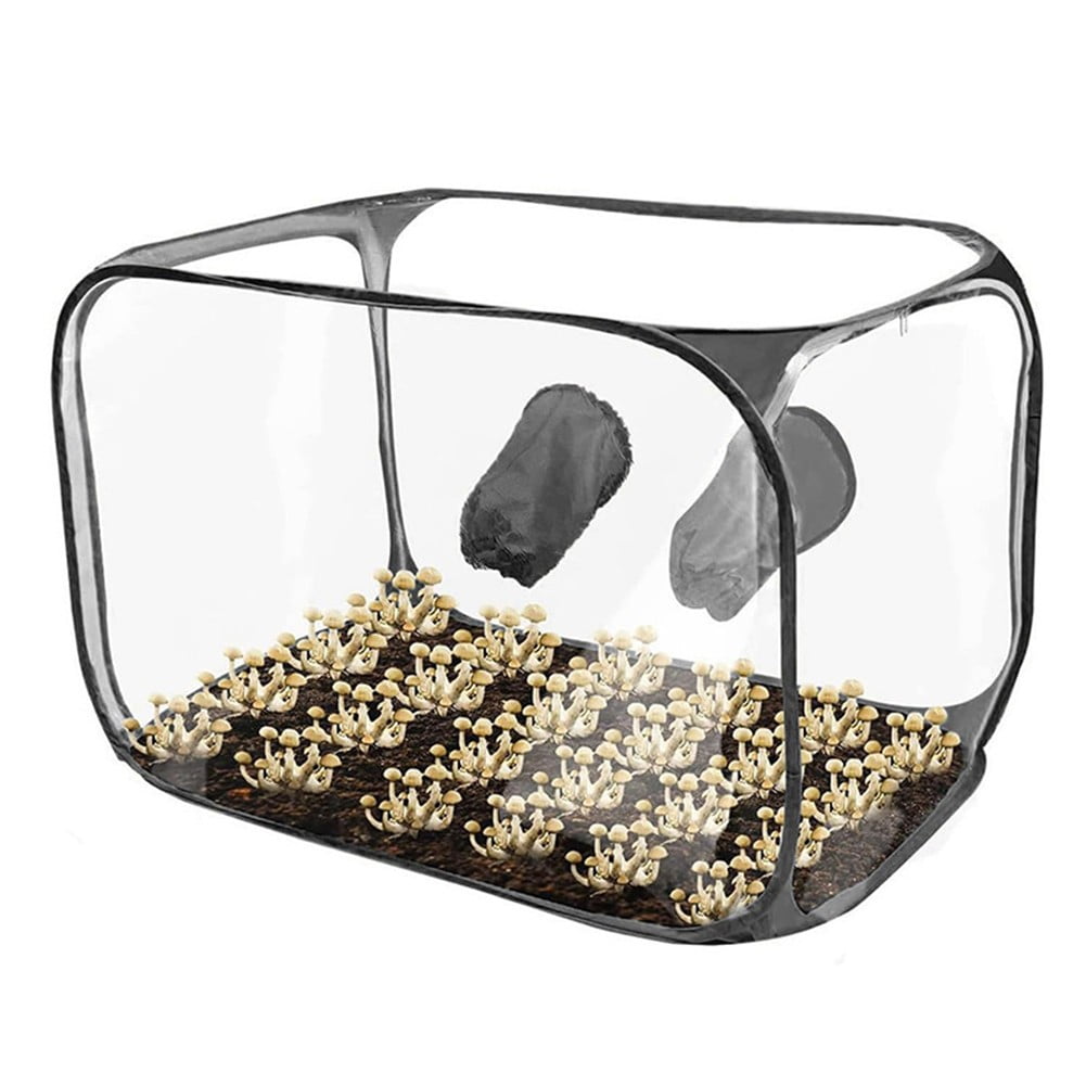 Still Air Box, Mushroom Grow Kit, Portable Compact Still Air Box Mycology Balck Smile Home - Image 2