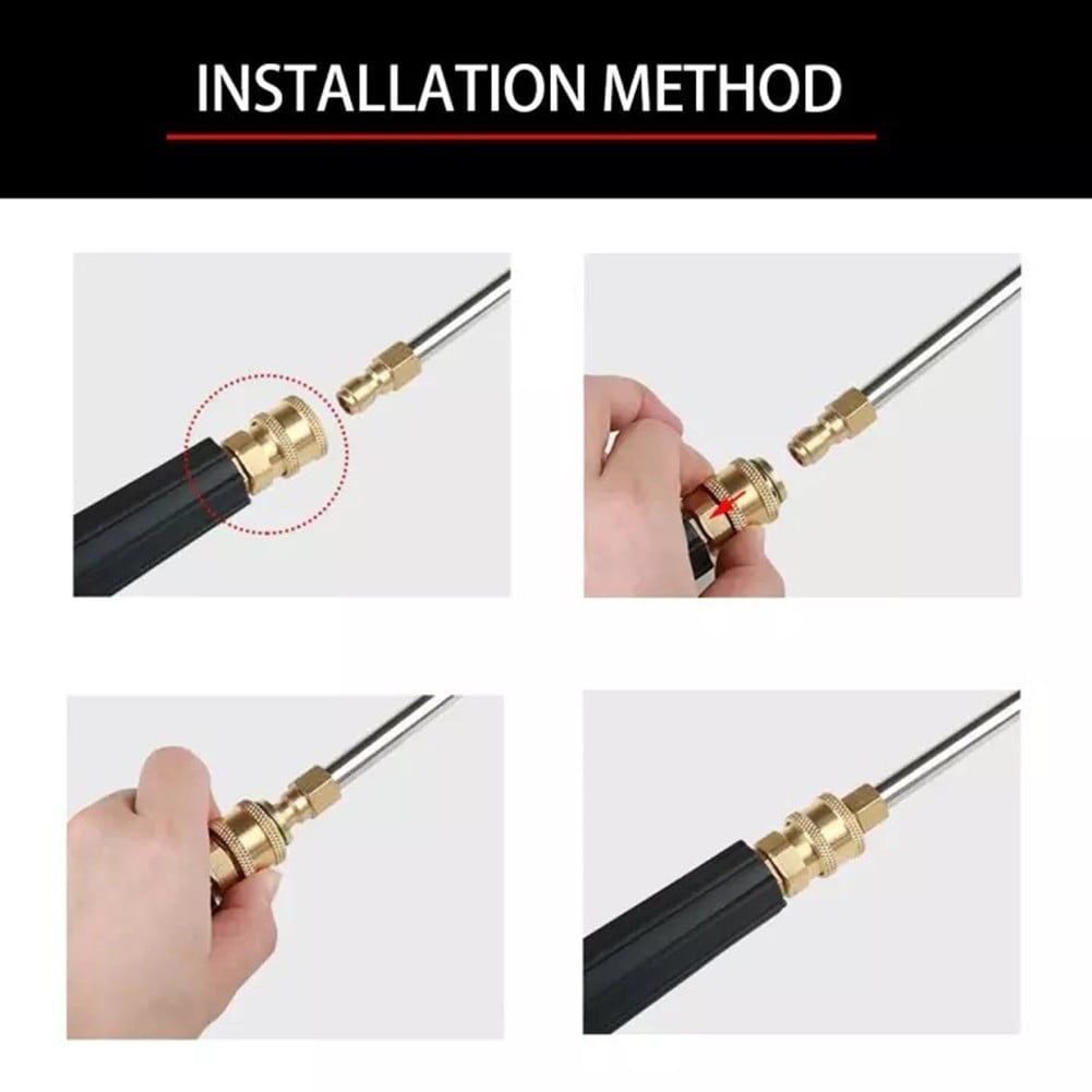 30° /90° /U-Shape Pressure Car Washer Angled Lance Extension Spray Wand Nozzle 17Cm-90 Smile Home 17Cm-90 - Image 3