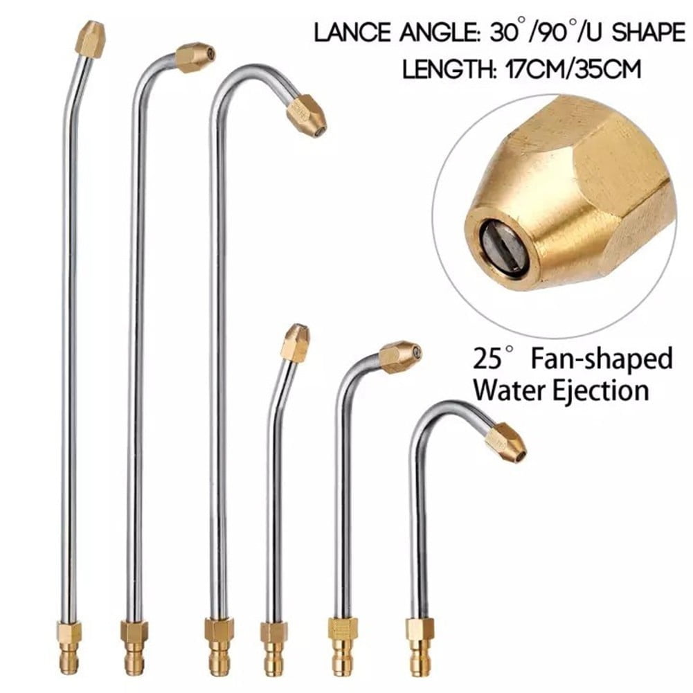 30° /90° /U-Shape Pressure Car Washer Angled Lance Extension Spray Wand Nozzle 17Cm-90 Smile Home 17Cm-90 - Image 6