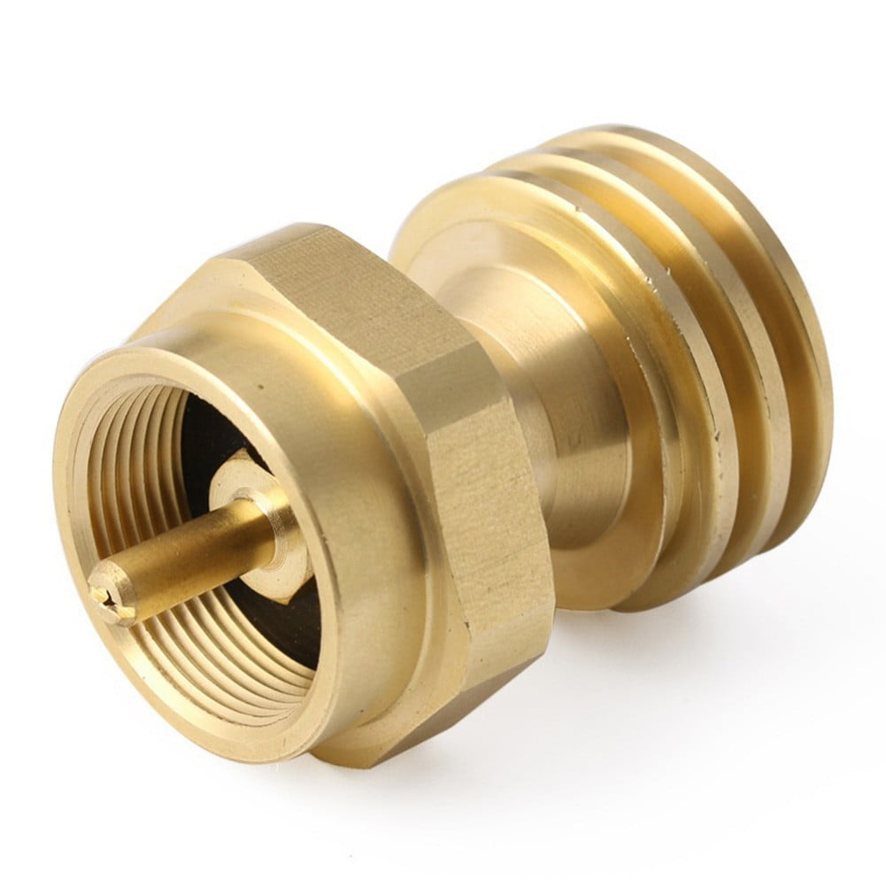 Solid Brass Steak Saver Propane Tank Adapter 1lb to 20lb Grill Bottle Converter Smile Home - Image 1