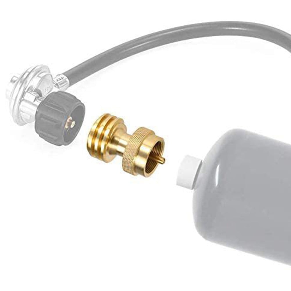 Solid Brass Steak Saver Propane Tank Adapter 1lb to 20lb Grill Bottle Converter Smile Home - Image 4