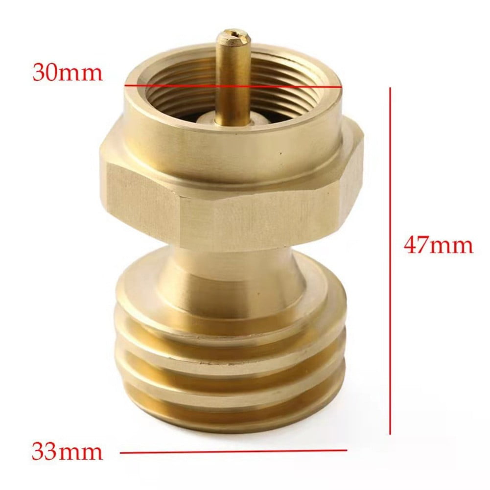 Solid Brass Steak Saver Propane Tank Adapter 1lb to 20lb Grill Bottle Converter Smile Home - Image 5