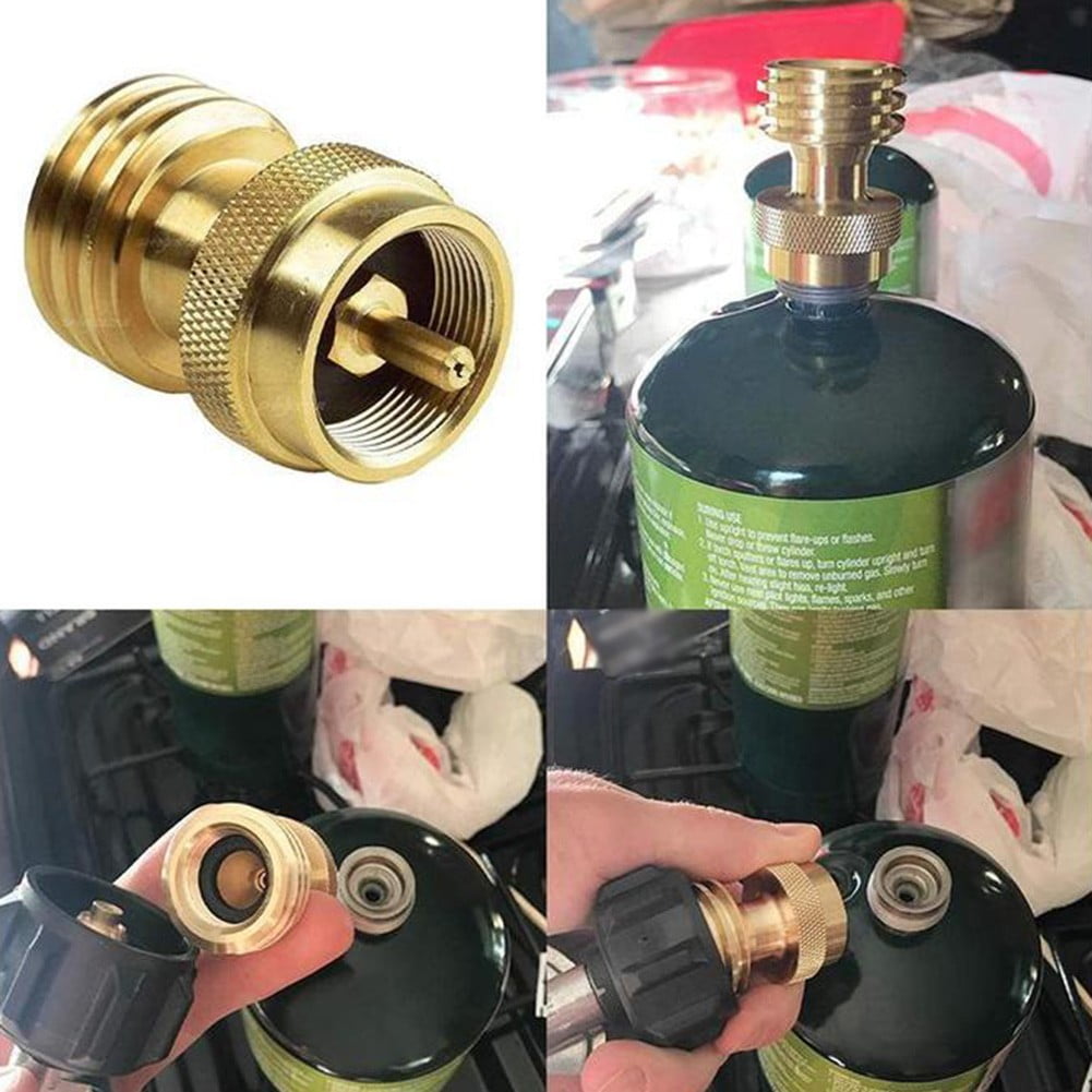 Solid Brass Steak Saver Propane Tank Adapter 1lb to 20lb Grill Bottle Converter Smile Home - Image 6