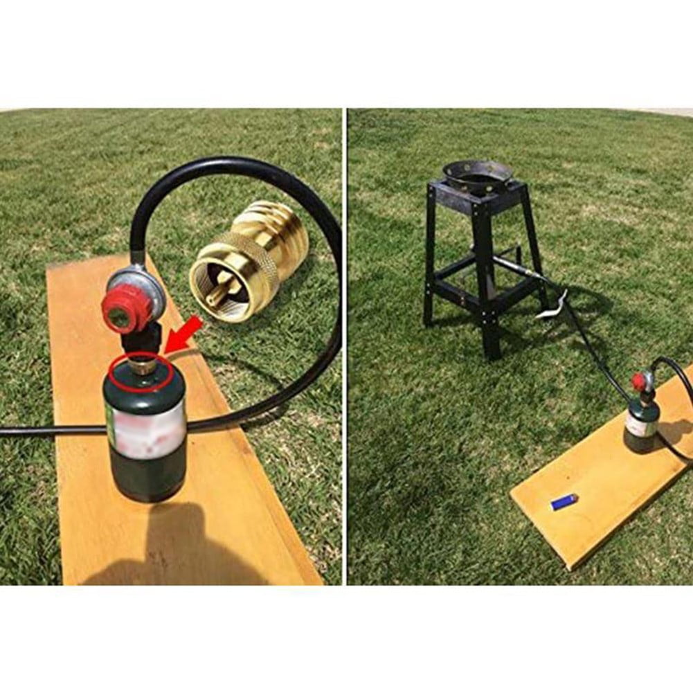 Solid Brass Steak Saver Propane Tank Adapter 1lb to 20lb Grill Bottle Converter Smile Home - Image 7