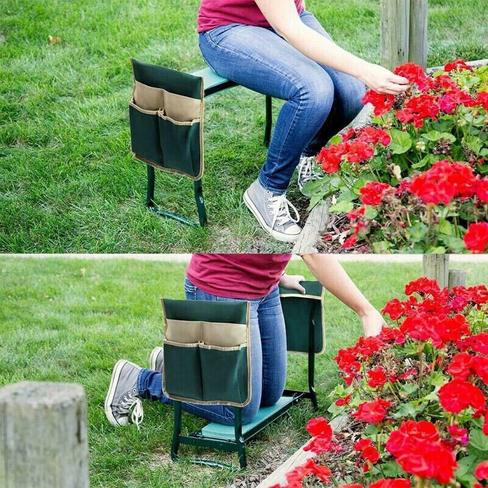 Highly Green Folding Garden Kneeler Chair Bench Stool Tool Pouch L Smile Home L - Image 5