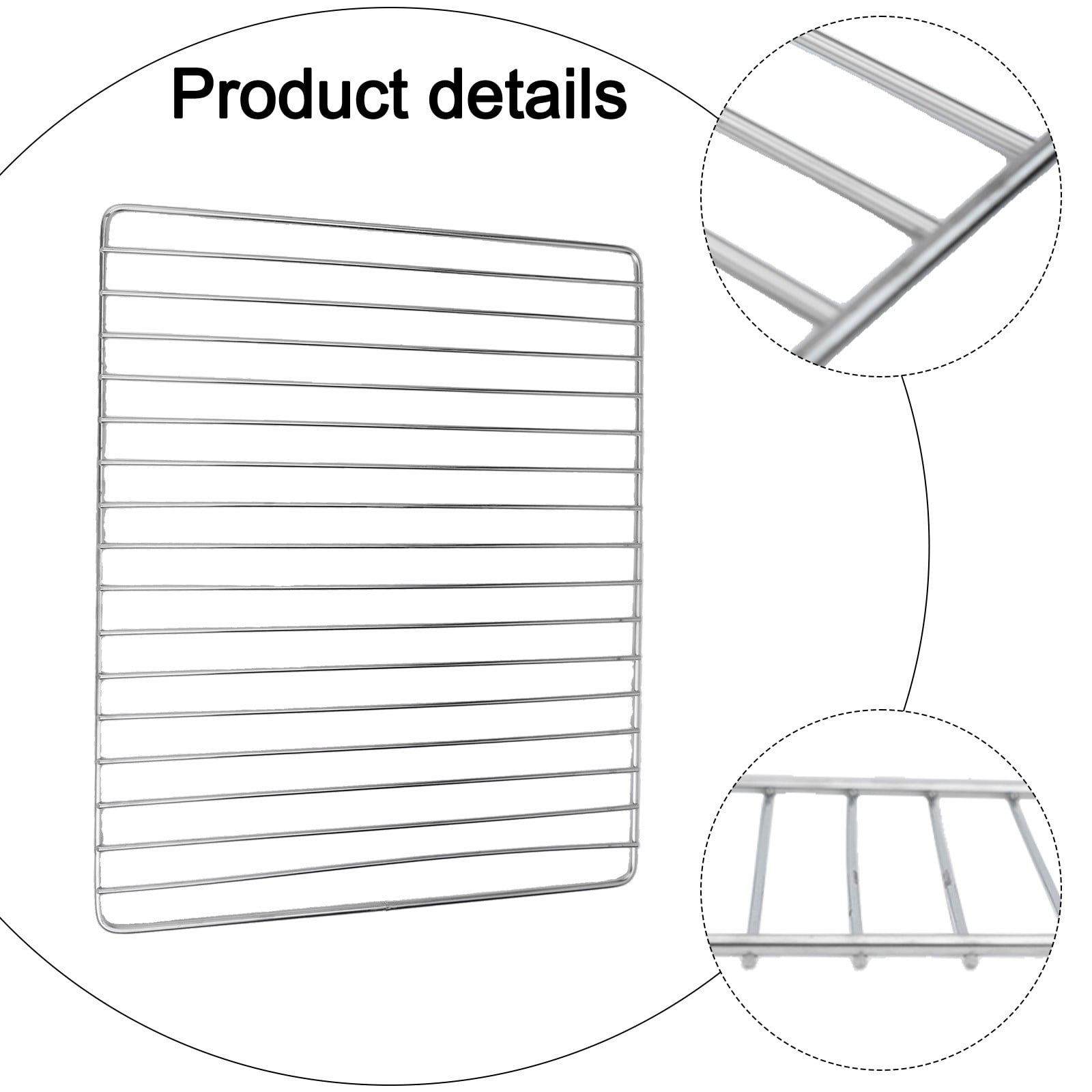 BBQ Grill Stainless Steel Mesh,Suitable for Camping BBQ (2 Size) Bar 30*25 Smile Home Bar 30*25 - Image 5