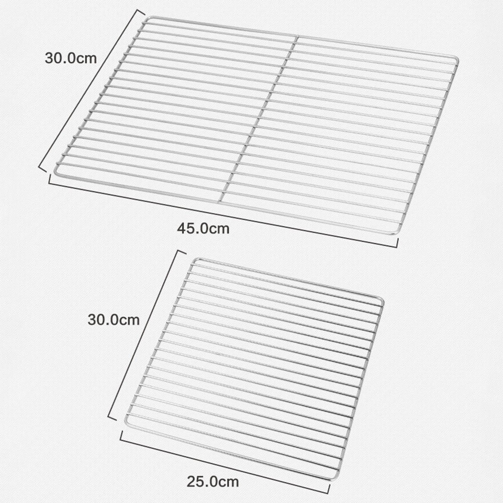 BBQ Grill Stainless Steel Mesh,Suitable for Camping BBQ (2 Size) Bar 30*25 Smile Home Bar 30*45 - Image 1