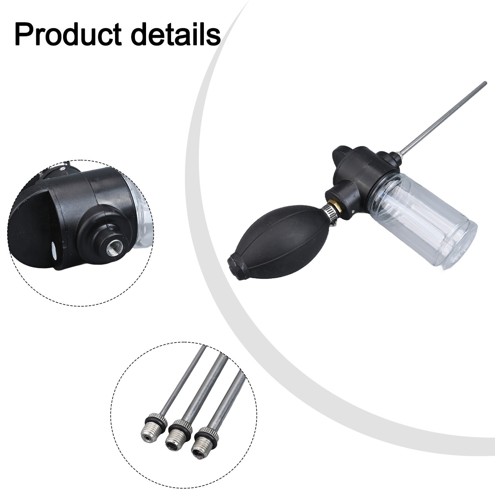 150ml Flies Control Bulb Duster With 3 Stainless Steel Nozzles Termite Removal Smile Home - Image 3