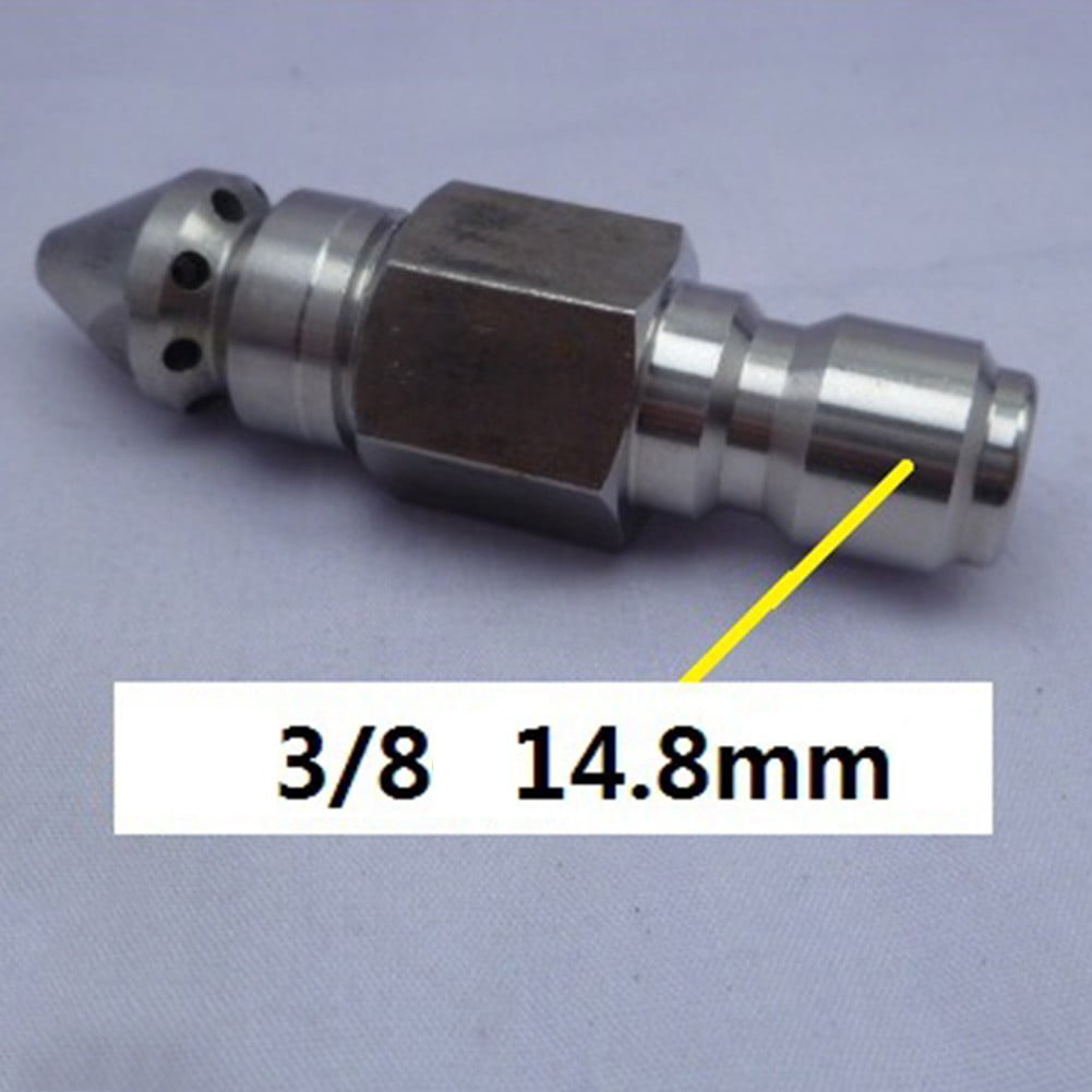 Pressure Washer Drain Sewer Cleaning Jetter Nozzle 3/8