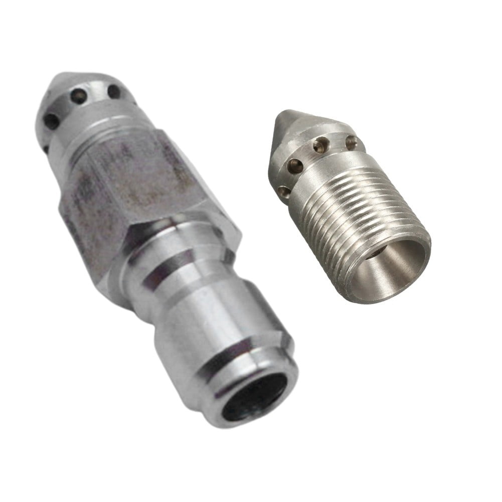 Pressure Washer Drain Sewer Cleaning Jetter Nozzle 3/8