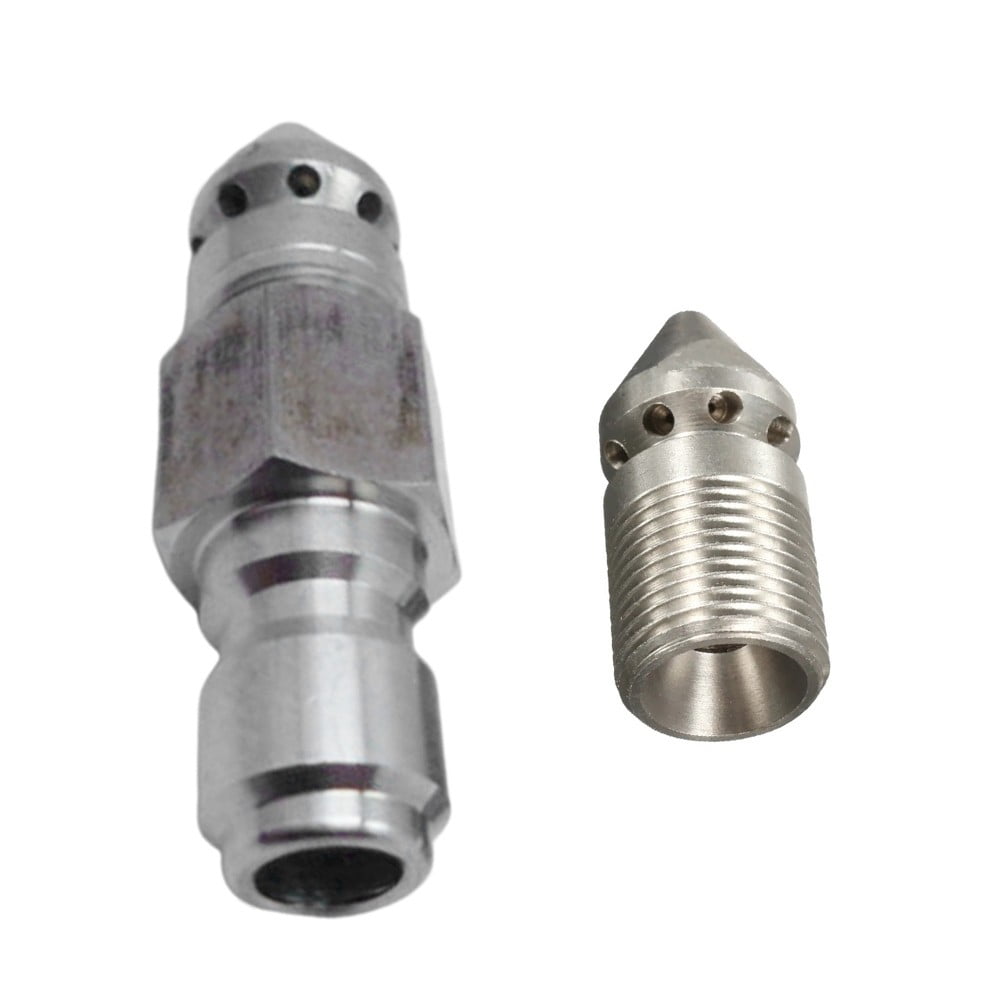 Pressure Washer Drain Sewer Cleaning Jetter Nozzle 3/8