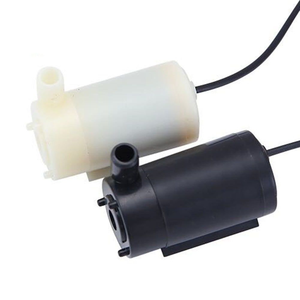 Small Water Pump Silent Submersible USB 5V 1m Cable Garden Outdoor Fountain Tool Black Smile Home Black - Image 1