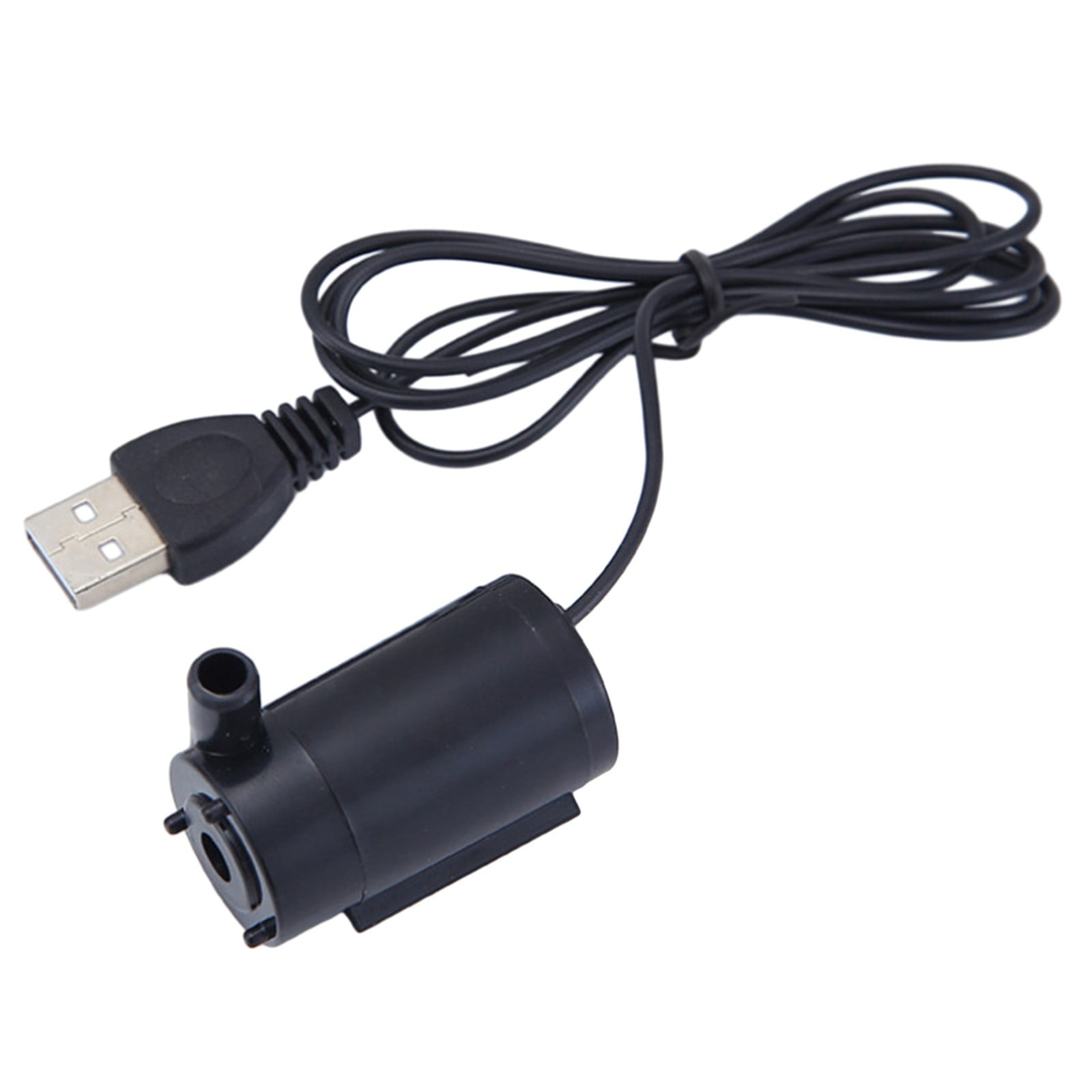 Small Water Pump Silent Submersible USB 5V 1m Cable Garden Outdoor Fountain Tool Black Smile Home Black - Image 2