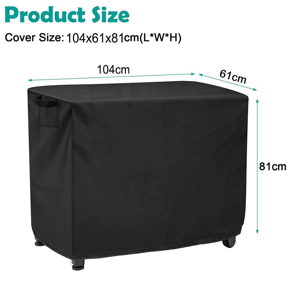 Waterproof Outdoor Prep Movable Dining Cart Pizza Oven Patio Grill Table Cover 104*61*81Cm Smile Home 104*61*81Cm - Image 2