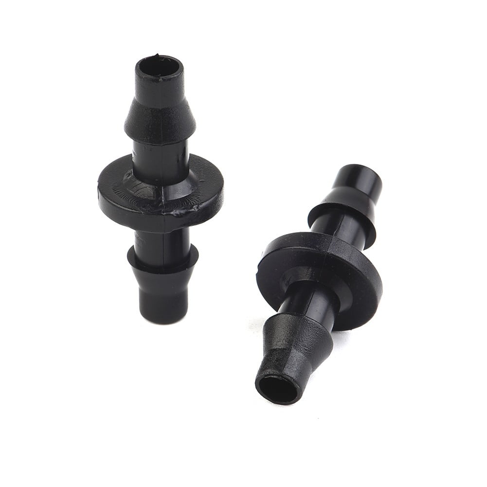 New 100Pc 1/4 Barbed Connector Double Way For 4/7Mm Garden Drip Irrigation Hose Smile Home - Image 5