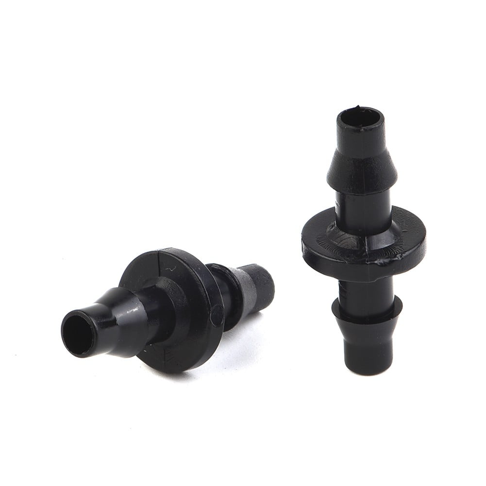 New 100Pc 1/4 Barbed Connector Double Way For 4/7Mm Garden Drip Irrigation Hose Smile Home - Image 6