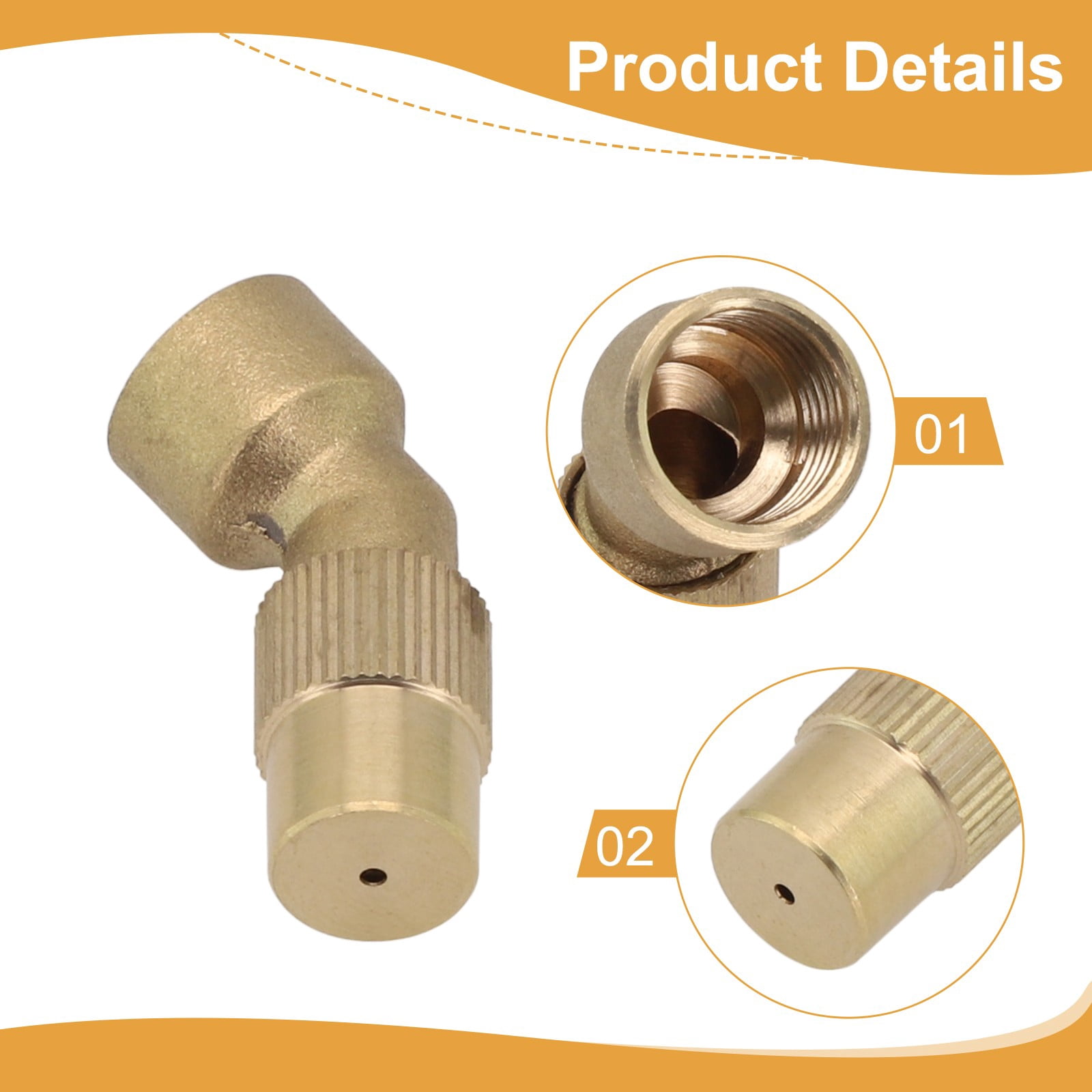 Spray Nozzle High Pressure Adjustable Sprayer Mist for Garden Water Agricultural B Smile Home B - Image 4
