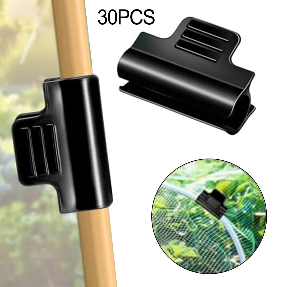 30pcs Greenhouse Pipe Clamps Garden Hoop Raised Bed Plant Clip Row Cover Support Smile Home - Image 6