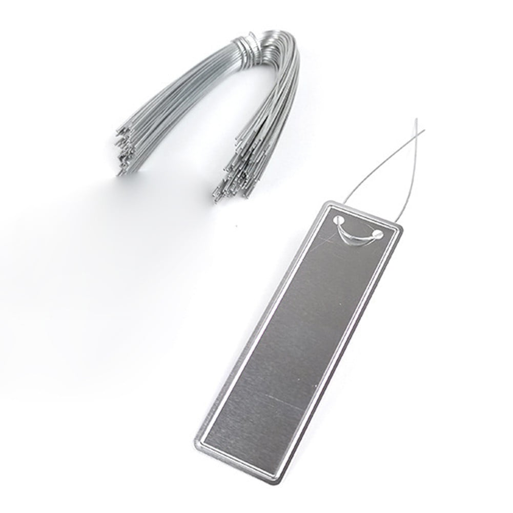 Aluminum Plant Labels Double Sided Metal Labels Tree ID Tag Waterproof iron wire Smile Home - Image 6