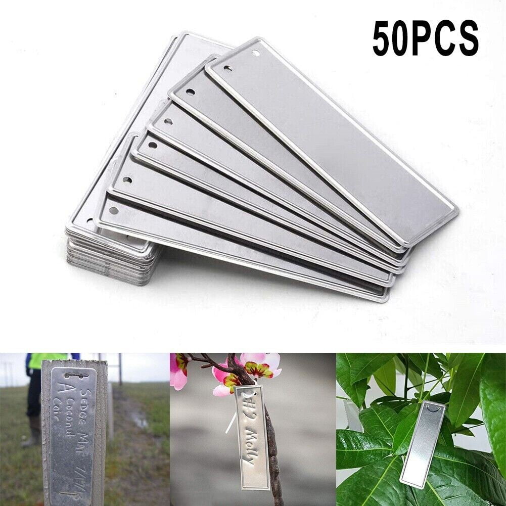 Aluminum Plant Labels Double Sided Metal Labels Tree ID Tag Waterproof iron wire Smile Home - Image 7