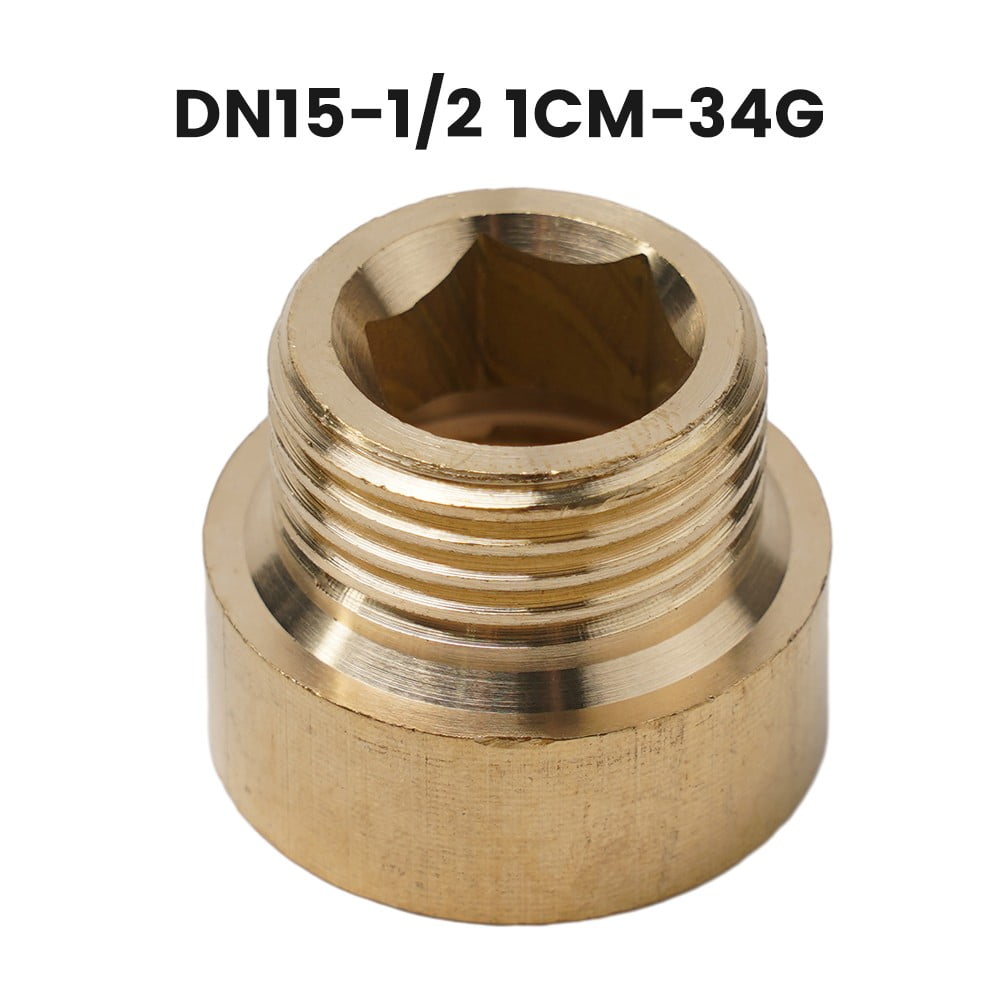 TAP EXTENSION 1/2 MEASURING Inch Thread Fitting Connection Extension Fitting 1Cm Smile Home - Image 2