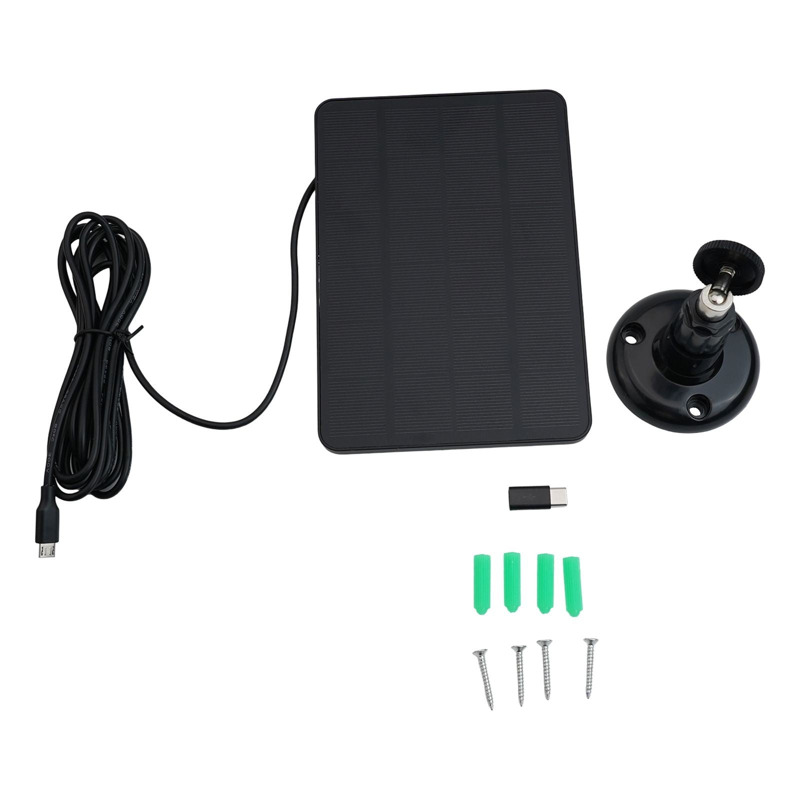 Solar Panel for Blink Camera: 4W Outdoor Solar Charger with 9.84ft Cable! C Black Smile Home C Black - Image 5