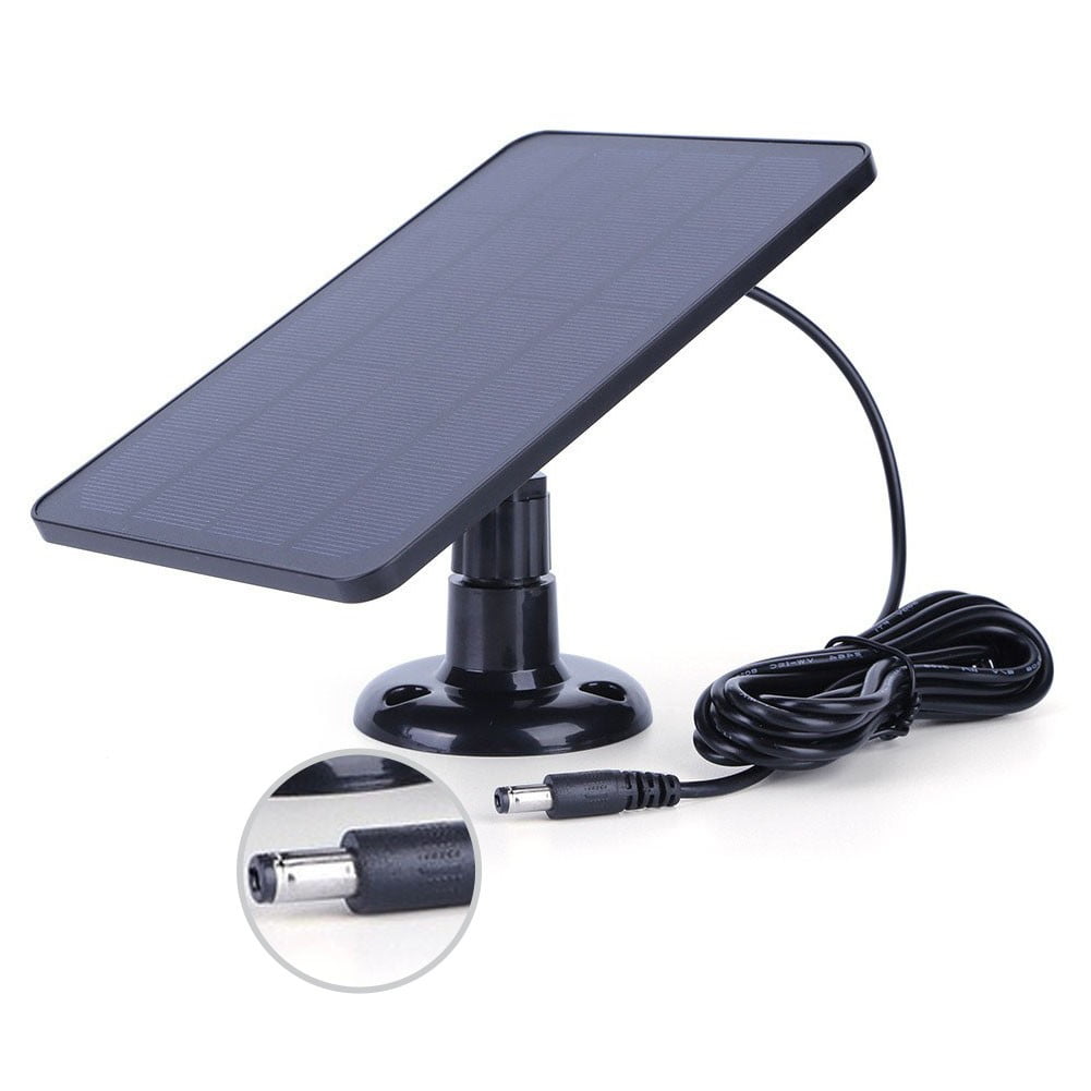 Solar Panel for Blink Camera: 4W Outdoor Solar Charger with 9.84ft Cable! C Black Smile Home Dc Black - Image 2