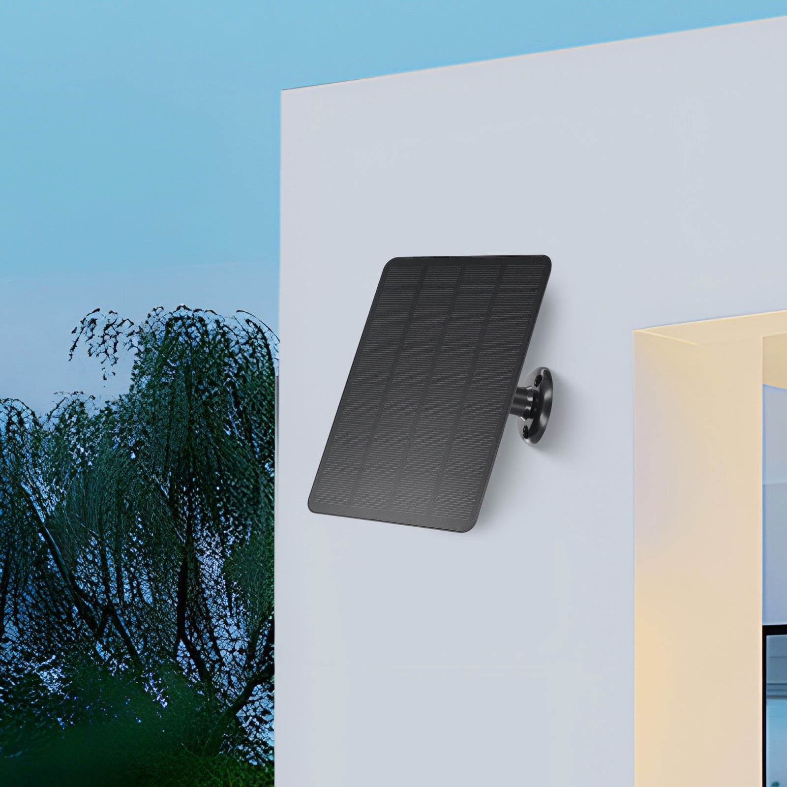 Solar Panel for Blink Camera: 4W Outdoor Solar Charger with 9.84ft Cable! C Black Smile Home Dc Black - Image 4