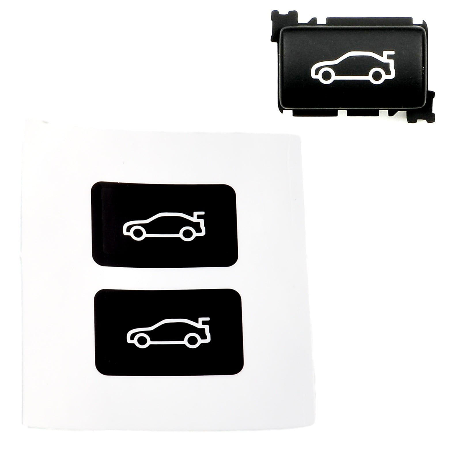 Button Tailgate Cover Sticker for BMW 3 5 7 Series F20 F30 F35 F10 Black Vinyl Overlay Enhanced Light Reflection - Image 6