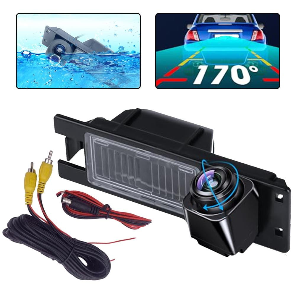 360 Degree Rotatable Reversing Camera 170 Wide Angle Rear View Ahd Cvbs Compatible For Opel Astra H J Corsa D Vectra C Zafira B Buick Regal Black - Image 1