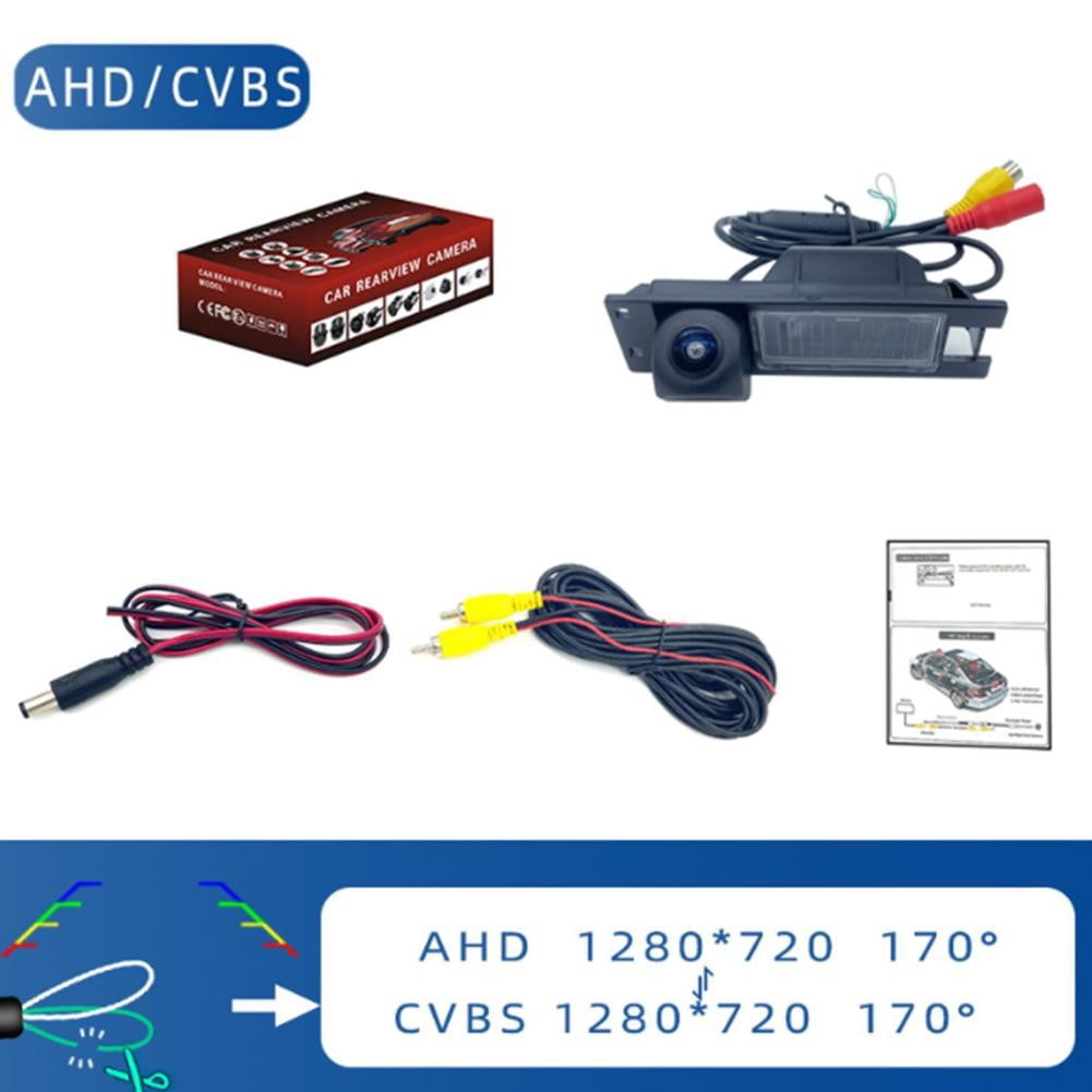 360 Degree Rotatable Reversing Camera 170 Wide Angle Rear View Ahd Cvbs Compatible For Opel Astra H J Corsa D Vectra C Zafira B Buick Regal Black - Image 4