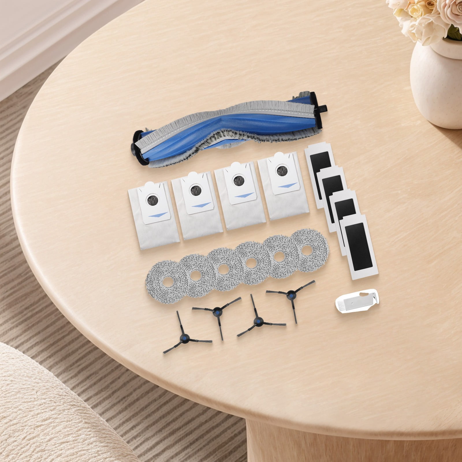 Ecovacs T30S T30S Pro Robot Vacuum Cleaner Replacement Parts Kit With Side Brush Filter Mop Cloth Dust Bag For Home Cleaning Accessories - Image 6