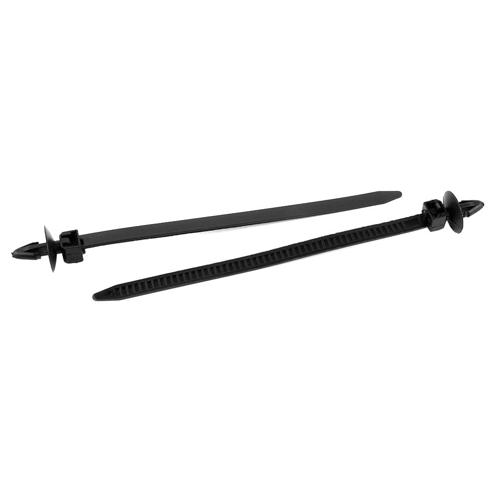 30Pcs Car Auto Cable Ties Strap Push Mount Wire Tie Retainer Clips Clamp Nylon Black Auto Fastener Clip Accessory - Image 2