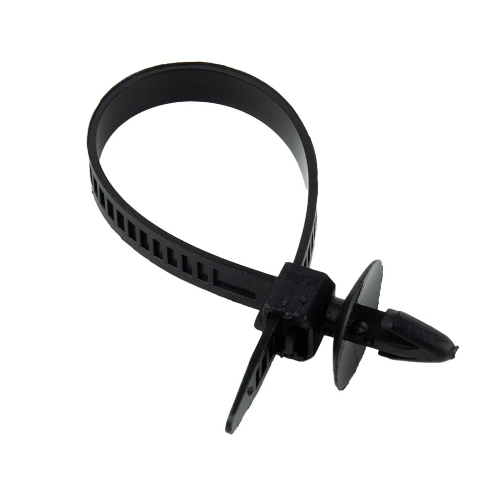 30Pcs Car Auto Cable Ties Strap Push Mount Wire Tie Retainer Clips Clamp Nylon Black Auto Fastener Clip Accessory - Image 3