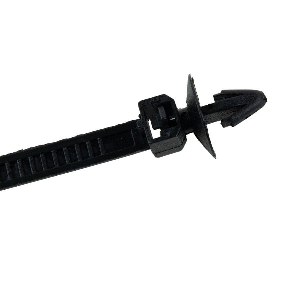 30Pcs Car Auto Cable Ties Strap Push Mount Wire Tie Retainer Clips Clamp Nylon Black Auto Fastener Clip Accessory - Image 4
