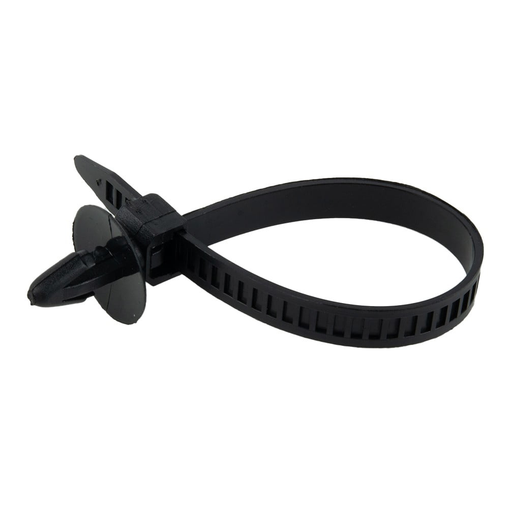 30Pcs Car Auto Cable Ties Strap Push Mount Wire Tie Retainer Clips Clamp Nylon Black Auto Fastener Clip Accessory - Image 8